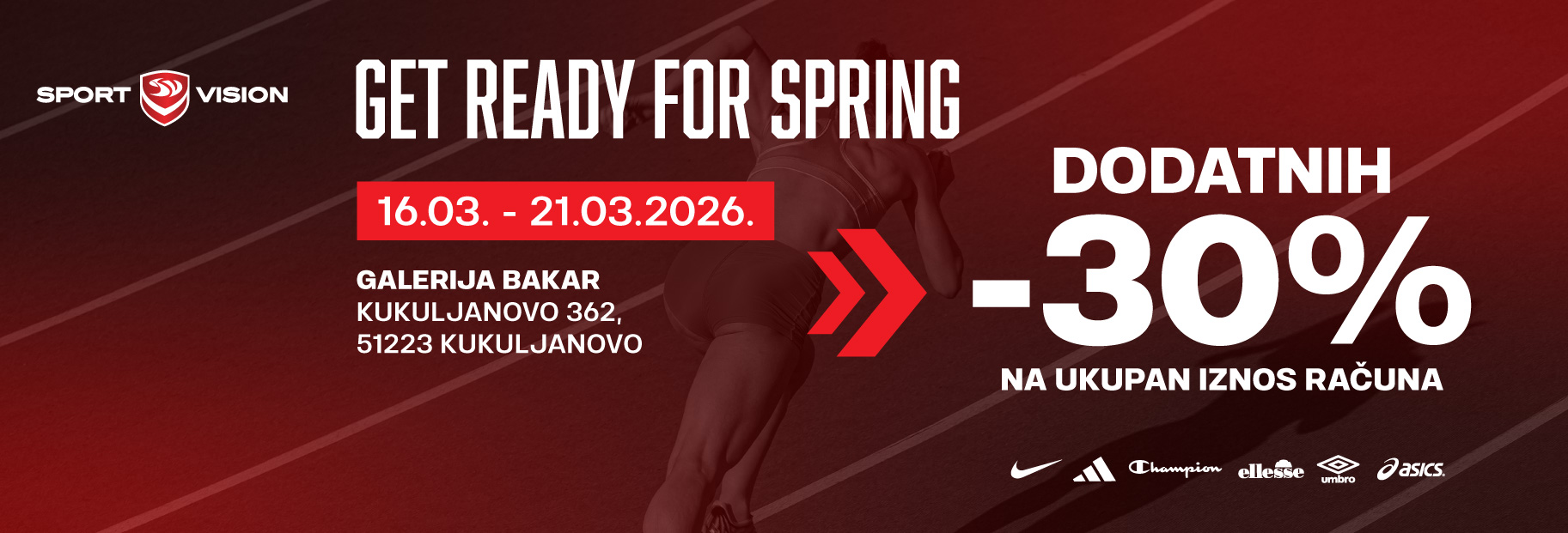 Još veći popusti u Sport Vision Outletu Galerija Bakar! 